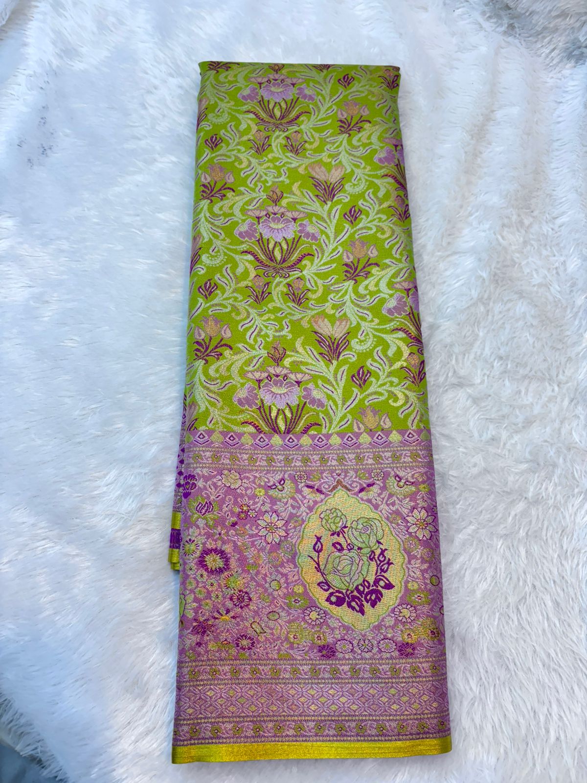 Beautiful meenakari saree