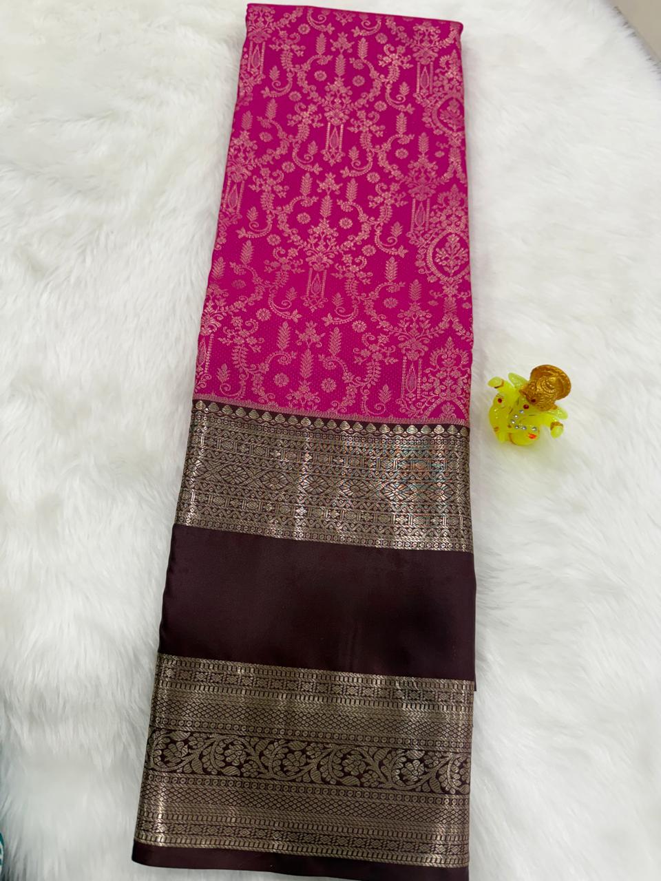 Beautiful kanchi pattu saree