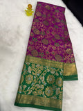 Kanchi pattern beautiful Meenakari border